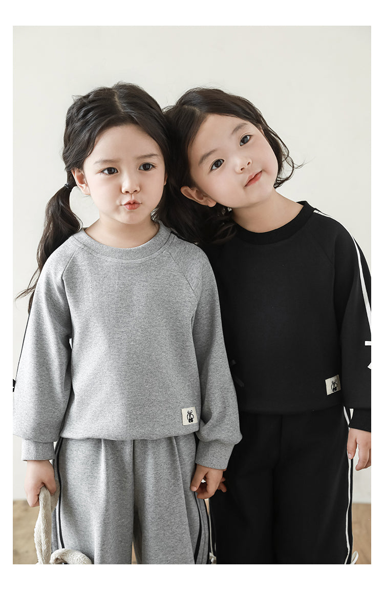 Girls stylish grey sweat set with joggers by Ava & Bear London