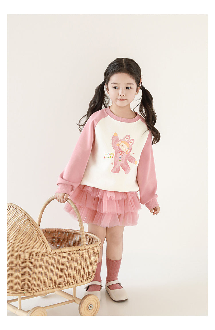 Girls Layered Mesh Tutu Skirt, Rose Pink