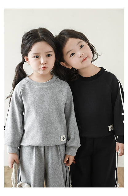 Girls stylish grey sweat set with joggers by Ava & Bear London